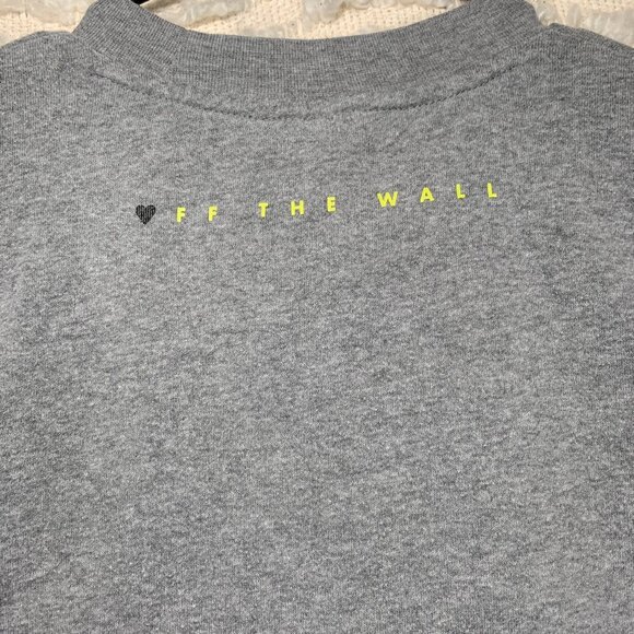 VANS WOMENS SMALL GRAY PULLOVER CREW NECK SWEATER COLORFUL LOGO SKATER - Picture 12 of 13